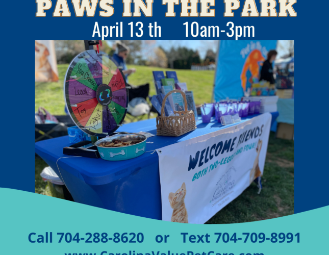 April 13th Paws in the Park